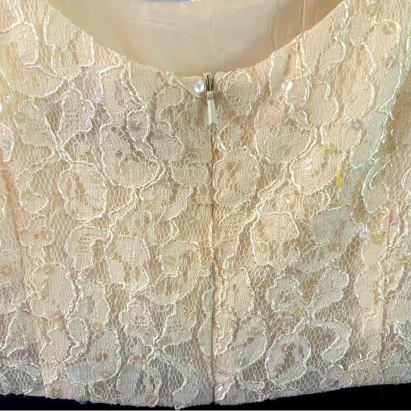 Vintage Mint CDC Evening Lace Bodice Cocktail Dress – Mid-Late 1990s – Size 8" - Picture 8 of 11